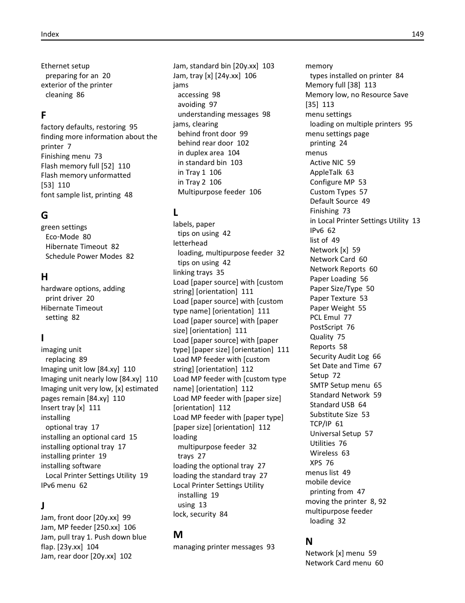 Dell B2360dn Mono Laser Printer User Manual | Page 149 / 153