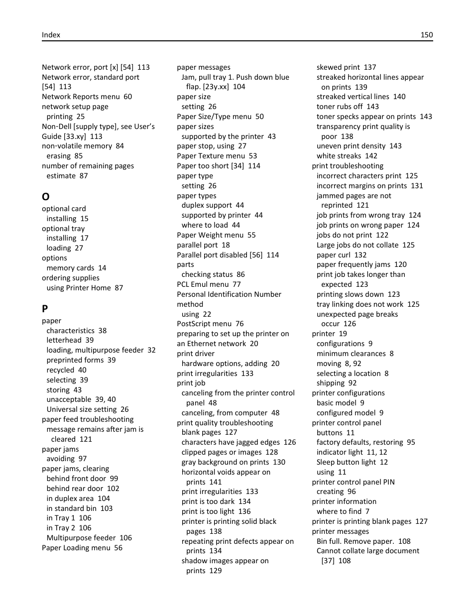 Dell B2360dn Mono Laser Printer User Manual | Page 150 / 153