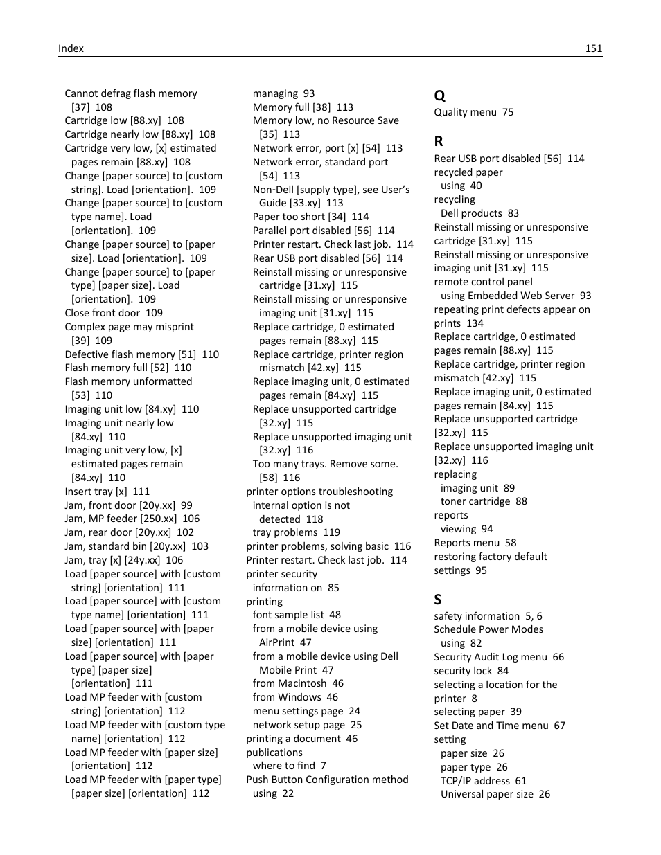 Dell B2360dn Mono Laser Printer User Manual | Page 151 / 153