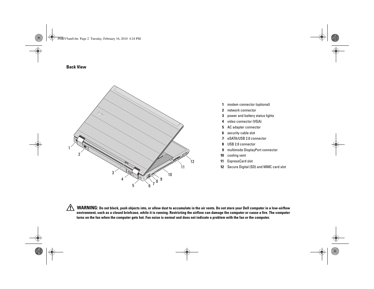 Dell Precision M4500 (Early 2010) User Manual | Page 2 / 6