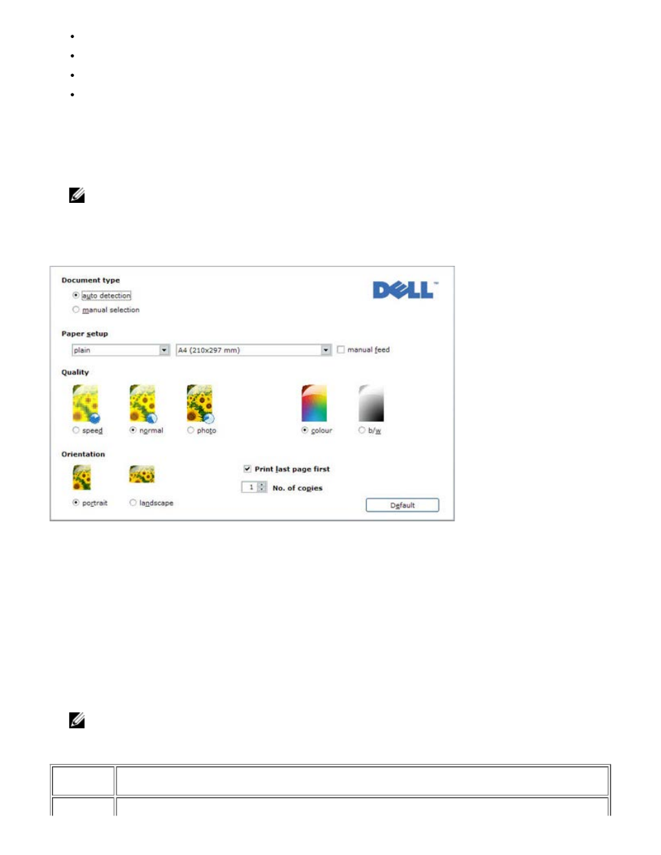 Using printing preferences | Dell 928 All In One Inkjet Printer User Manual | Page 51 / 71