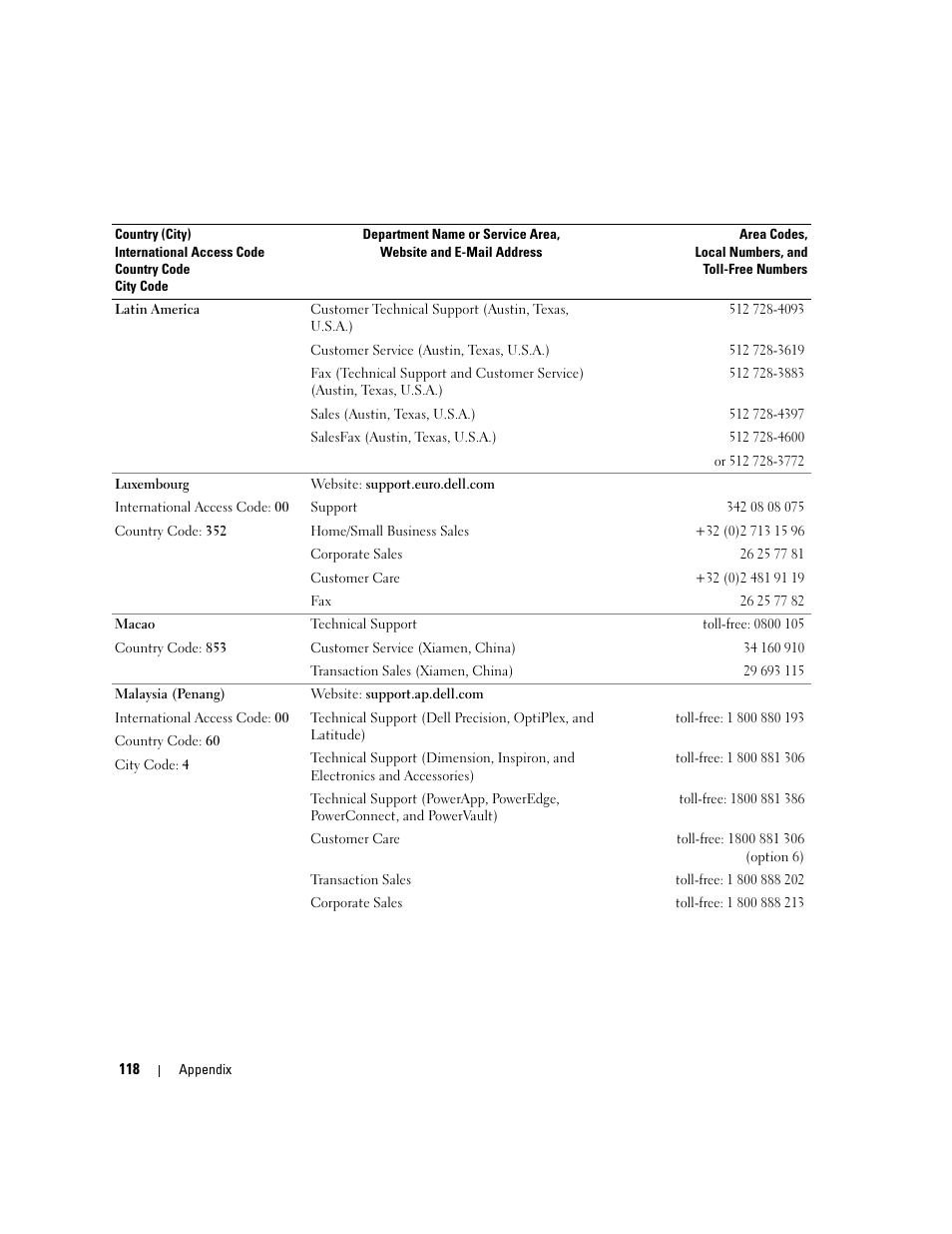 Dell Dimension C521 User Manual | Page 118 / 140