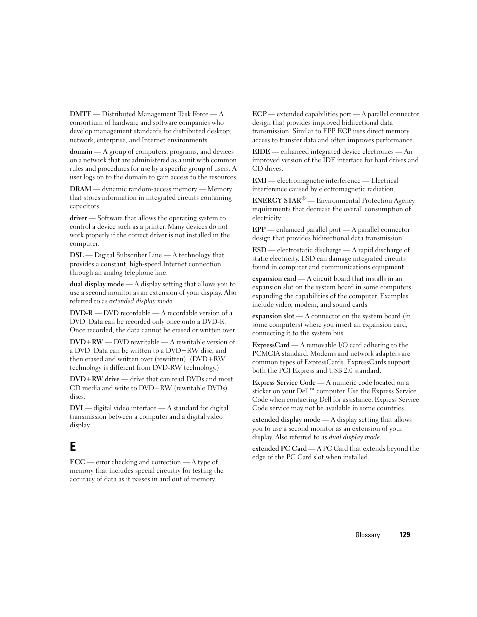 Dell Dimension C521 User Manual | Page 129 / 140