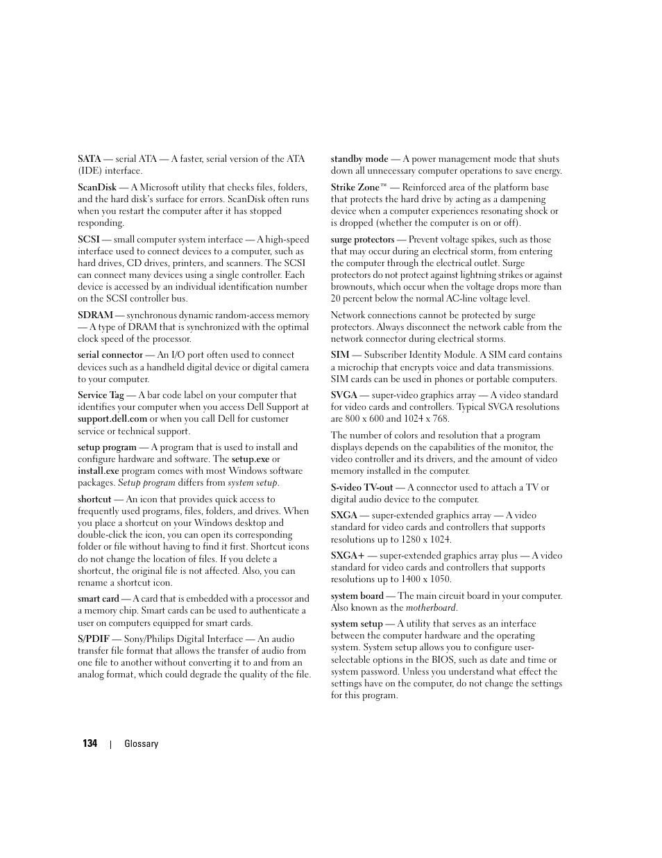 Dell Dimension C521 User Manual | Page 134 / 140