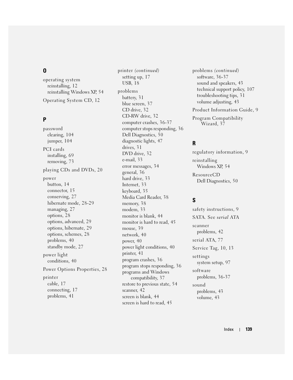 Dell Dimension C521 User Manual | Page 139 / 140
