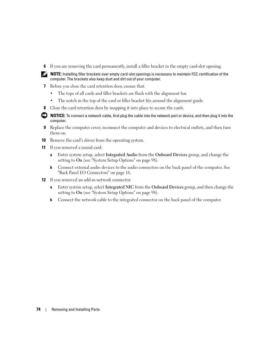 Then go to step 6 | Dell Dimension C521 User Manual | Page 74 / 140