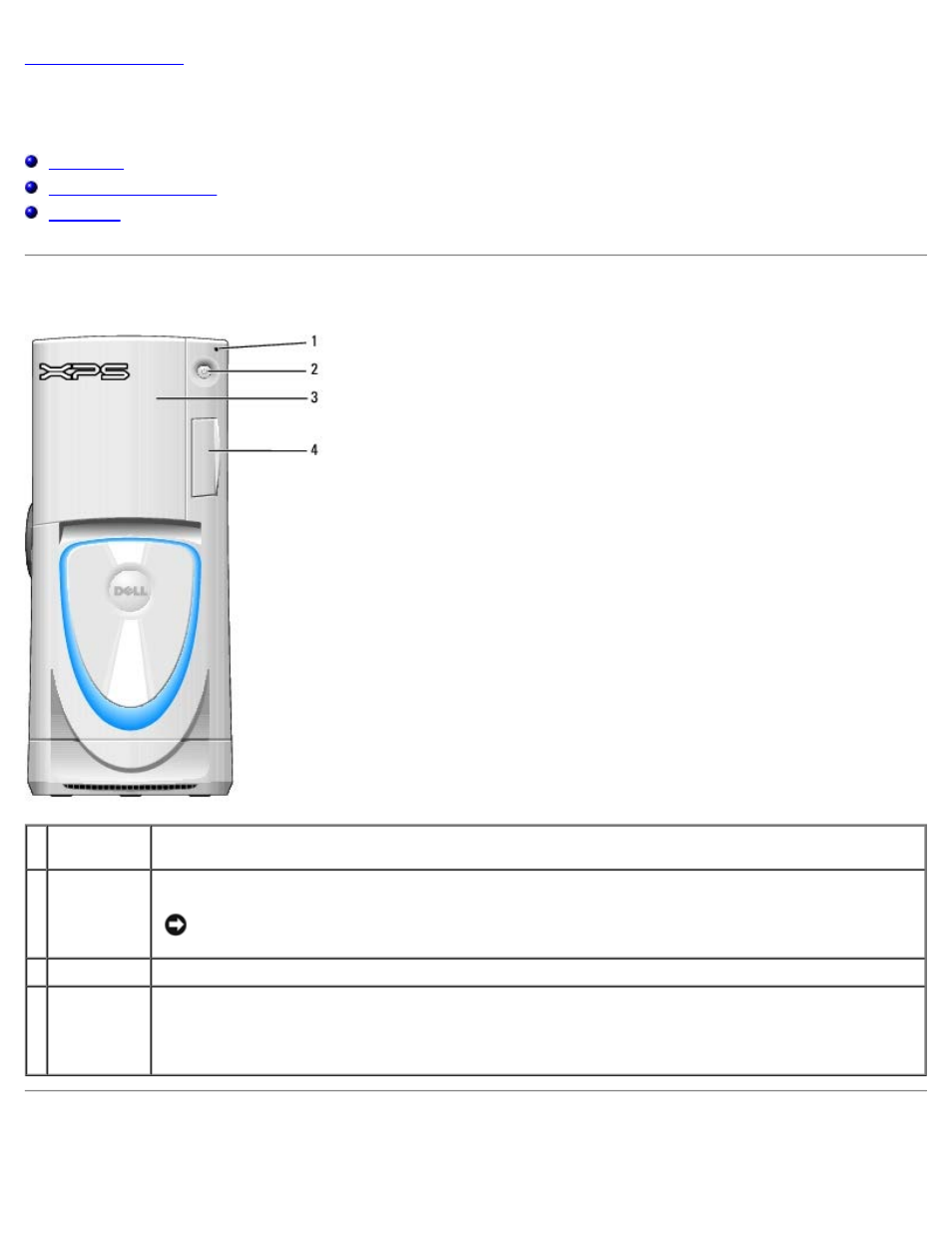 About your xps computer, Front, View (door open) | Front view, Front view (door open) | Dell XPS 600 User Manual | Page 20 / 79