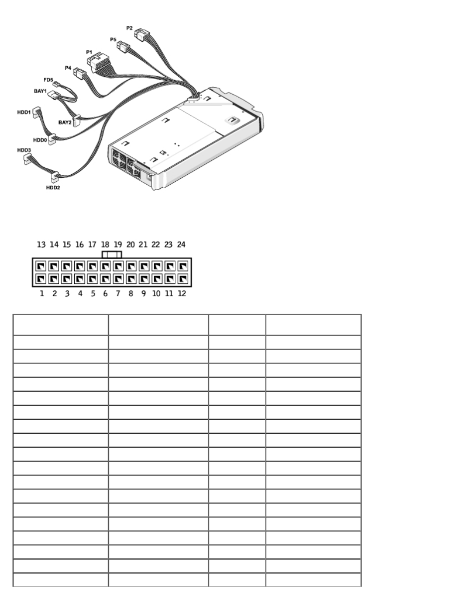 Dc power connector p1 | Dell XPS 600 User Manual | Page 76 / 79