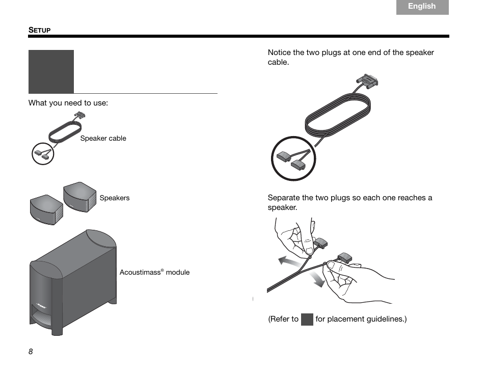 Connecting the speakers to the module 8, Connecting the speakers to the module | Bose GSX Series III User Manual | Page 12 / 108