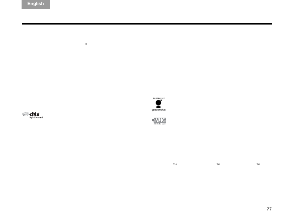 Opyright, License, Protections | Bose GSX Series III User Manual | Page 75 / 108
