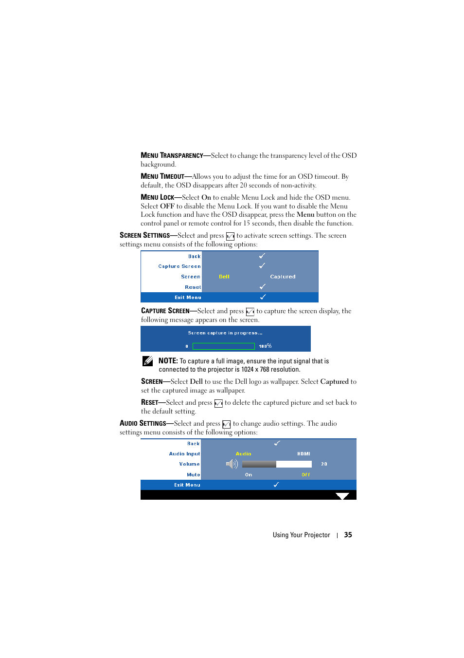 Dell M410HD Projector User Manual | Page 35 / 59