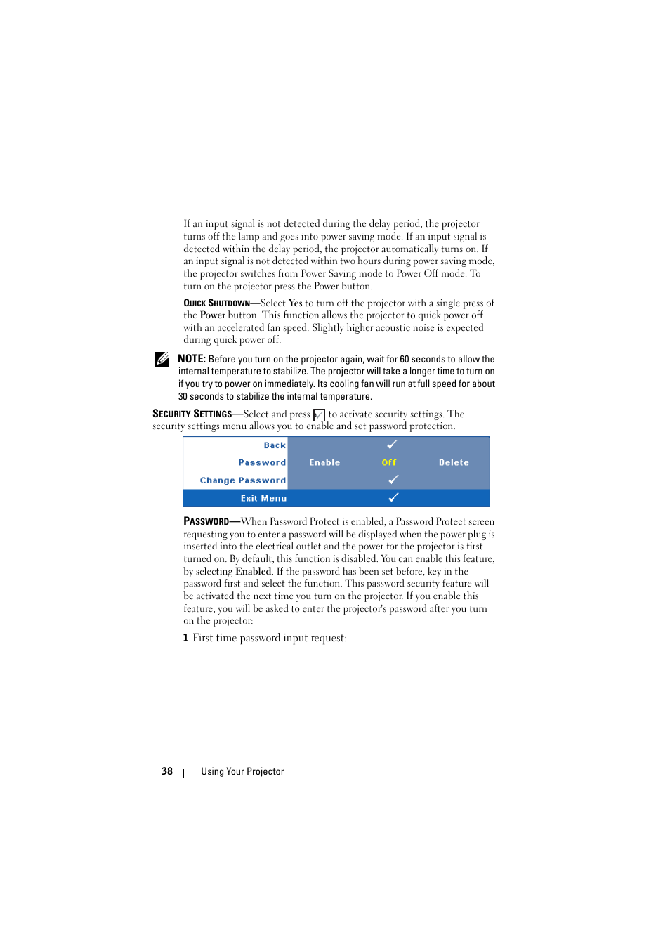 Dell 1210S Projector User Manual | Page 38 / 59