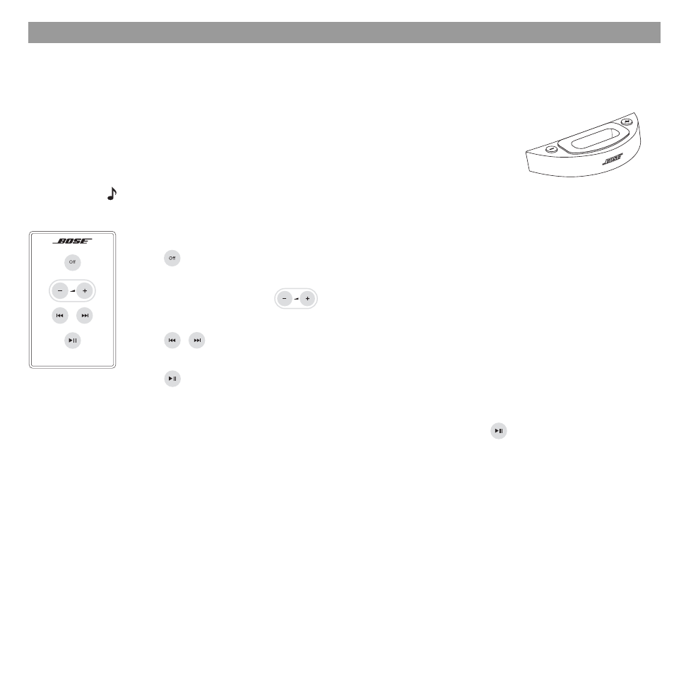 Experience the sound, Using the system | Bose SOUNDDOCKTM DIGITAL MUSIC SYSTEM User Manual | Page 8 / 12