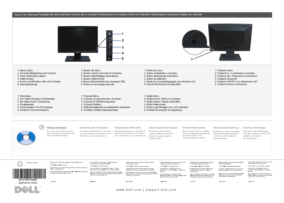 Ik»ll | Dell E1709WFP Monitor User Manual | Page 2 / 2