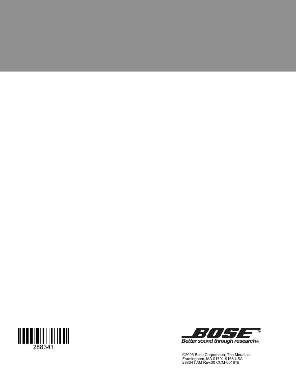 Bose VIRTUALLY INVISIBLE 191 User Manual | Page 144 / 144