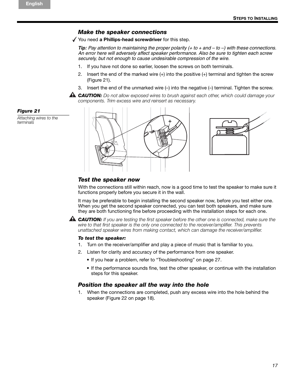 Bose VIRTUALLY INVISIBLE 191 User Manual | Page 17 / 144