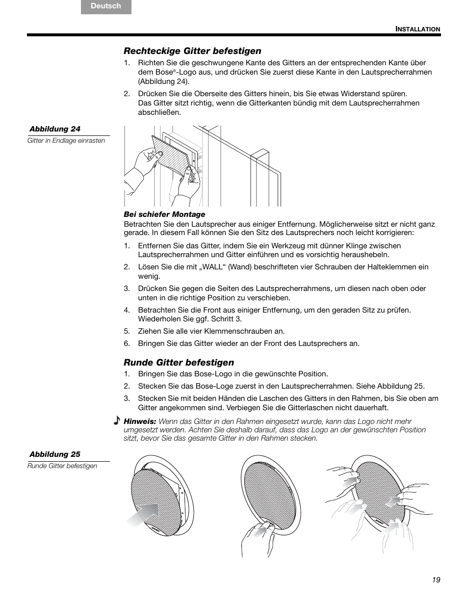 Bose VIRTUALLY INVISIBLE 191 User Manual | Page 47 / 144