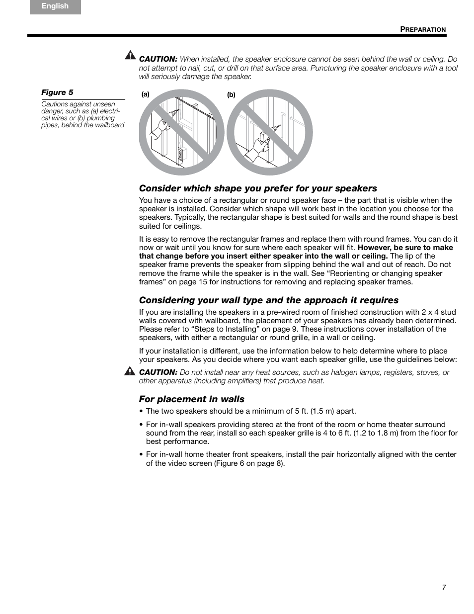 Bose VIRTUALLY INVISIBLE 191 User Manual | Page 7 / 144