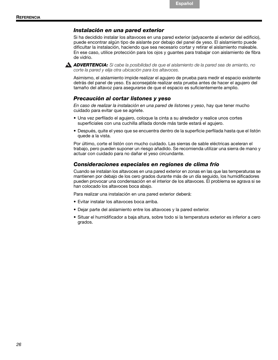 Bose VIRTUALLY INVISIBLE 191 User Manual | Page 82 / 144