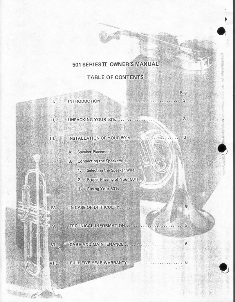Bose 501s User Manual | Page 2 / 8