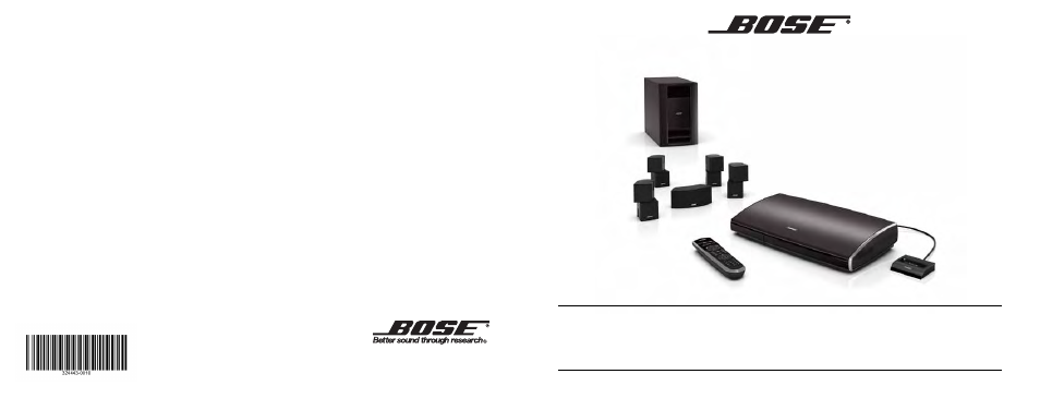 V35/v25, T20/ t10, Ifestyle | Bose LIFESTYLE AM324443 User Manual | Page 18 / 18