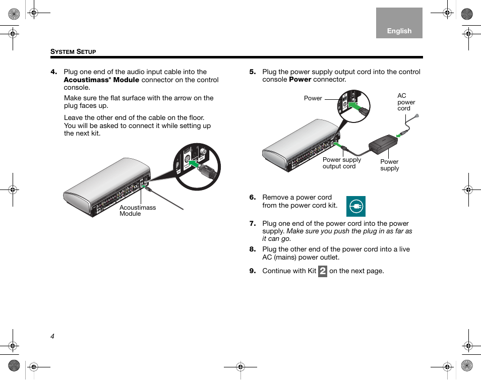 Bose LIFESTYLE AM324443 User Manual | Page 6 / 18