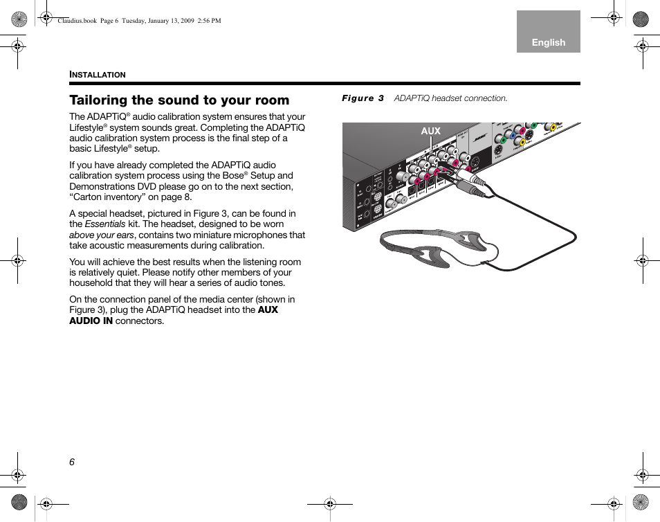 Tailoring the sound to your room | Bose Lifestyle V30 User Manual | Page 10 / 208