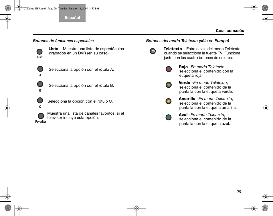 Onfiguración | Bose Lifestyle V30 User Manual | Page 101 / 208