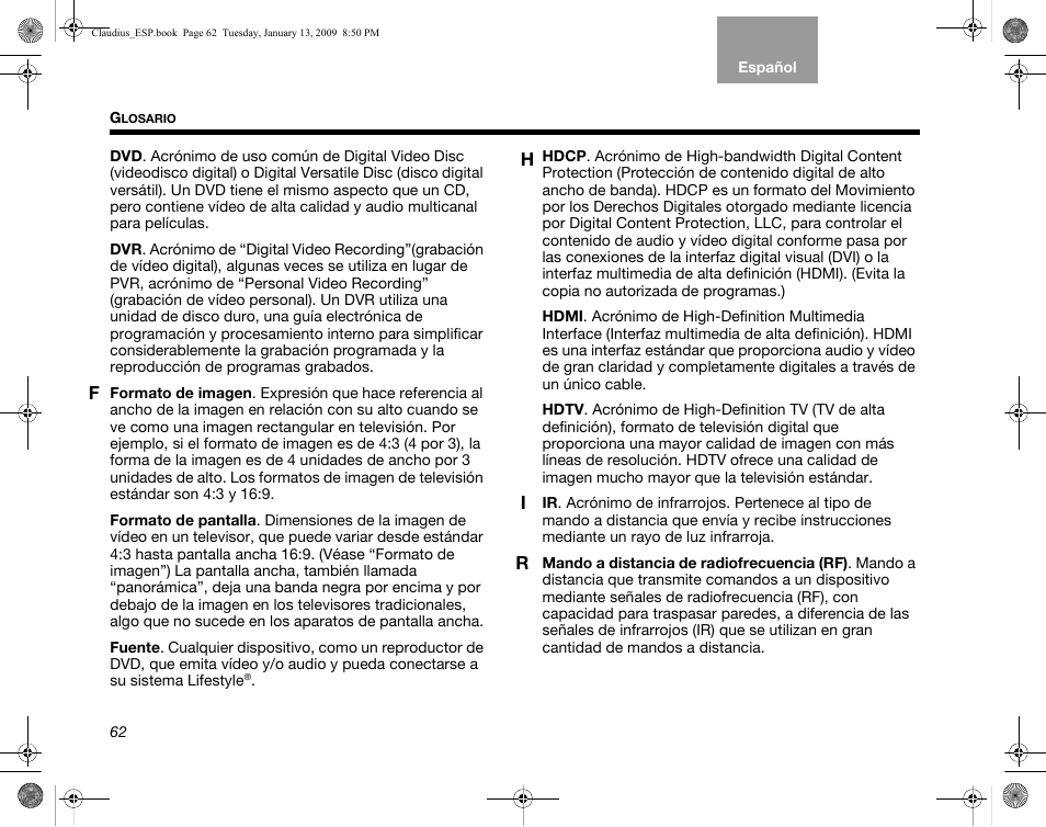 Bose Lifestyle V30 User Manual | Page 134 / 208