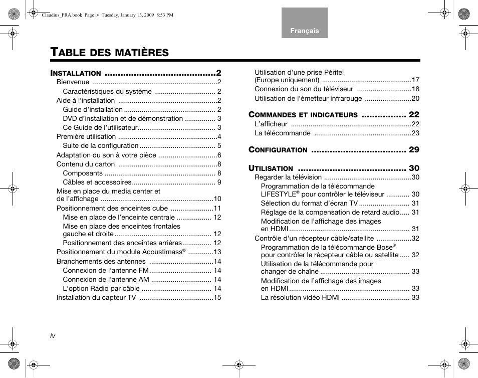 Bose Lifestyle V30 User Manual | Page 140 / 208