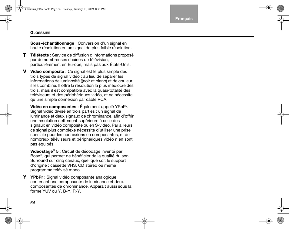 Bose Lifestyle V30 User Manual | Page 204 / 208