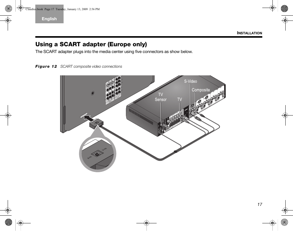 Using a scart adapter (europe only) | Bose Lifestyle V30 User Manual | Page 21 / 208