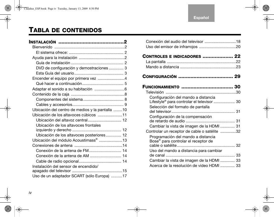 Bose Lifestyle V30 User Manual | Page 72 / 208