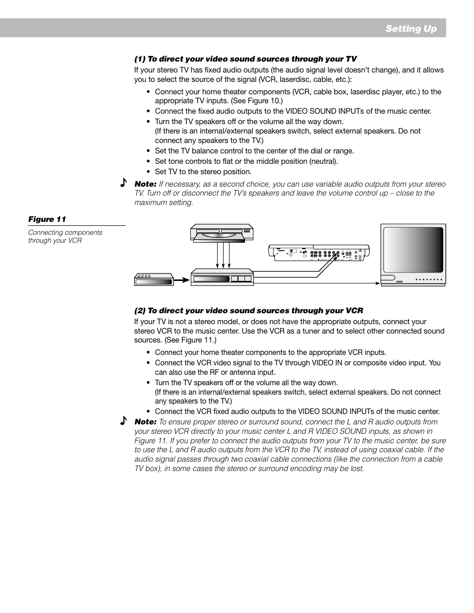 Setting up | Bose 12 User Manual | Page 15 / 34