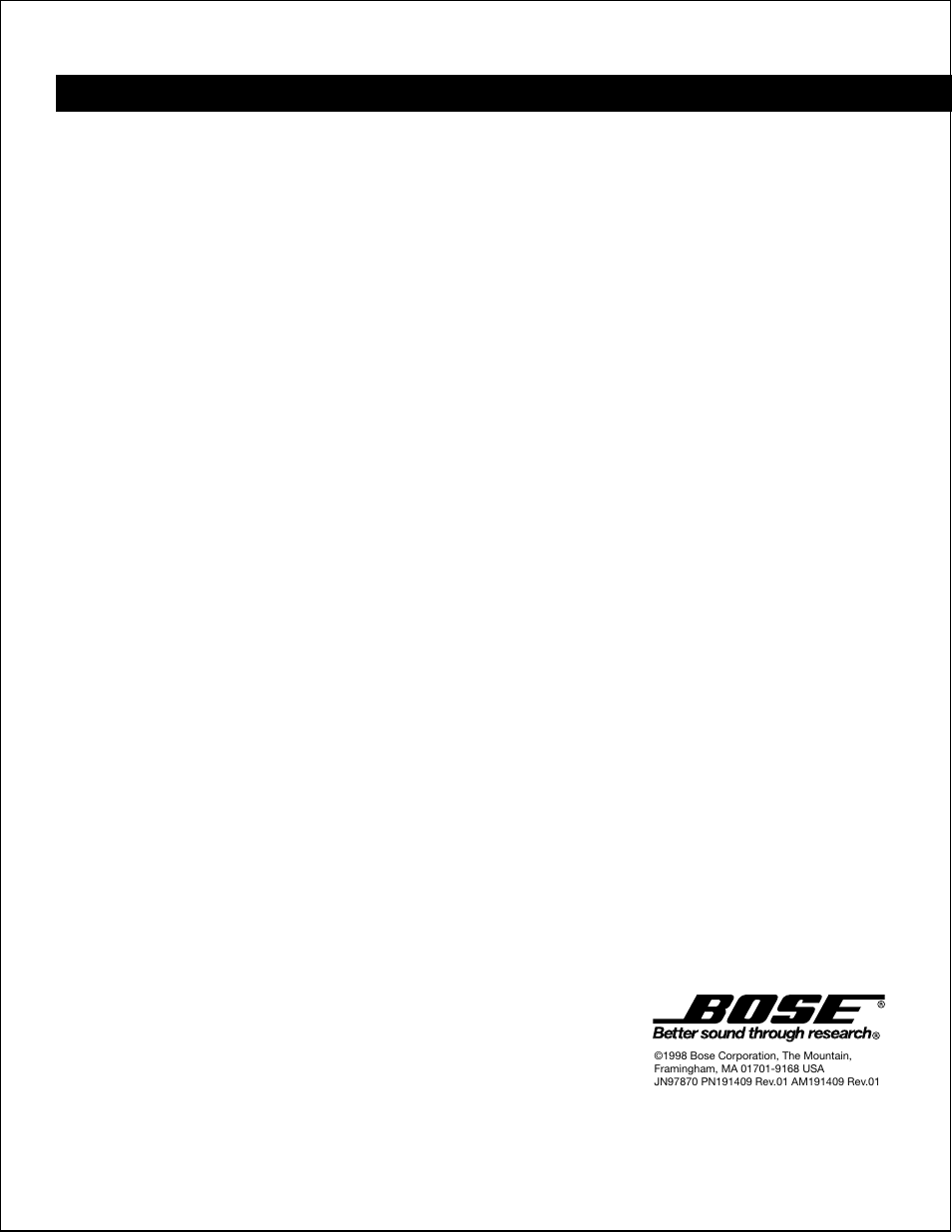 Bose 12 User Manual | Page 34 / 34