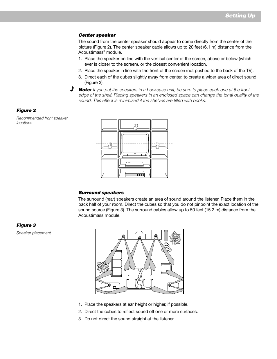 Setting up | Bose 12 User Manual | Page 9 / 34