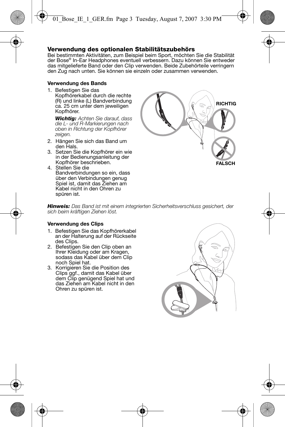 Bose In-Ear Headphones User Manual | Page 12 / 55