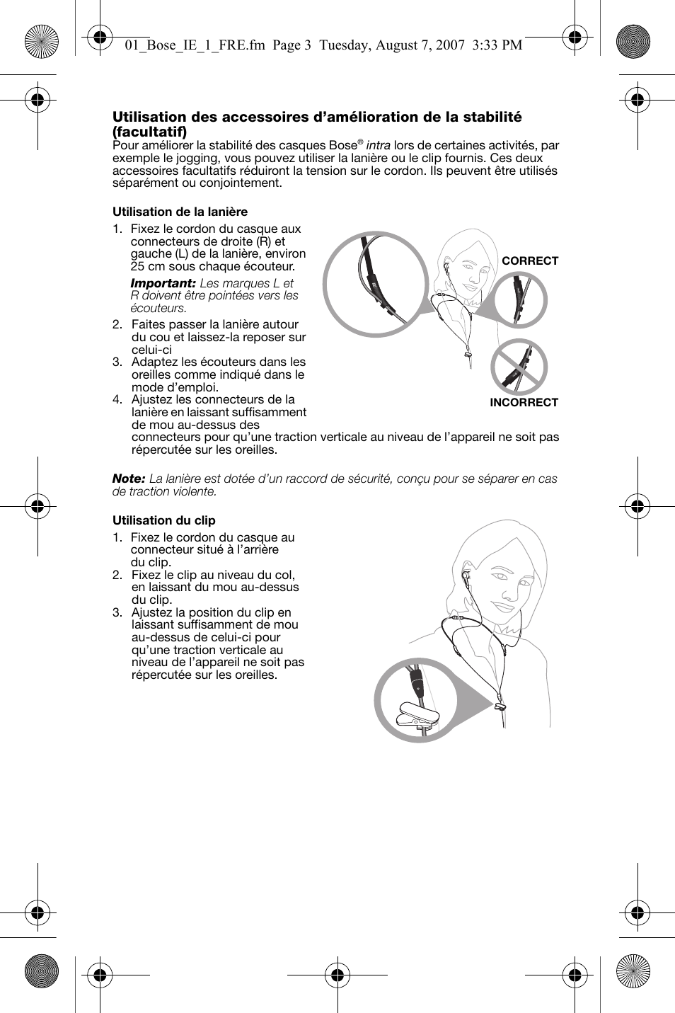 Bose In-Ear Headphones User Manual | Page 20 / 55