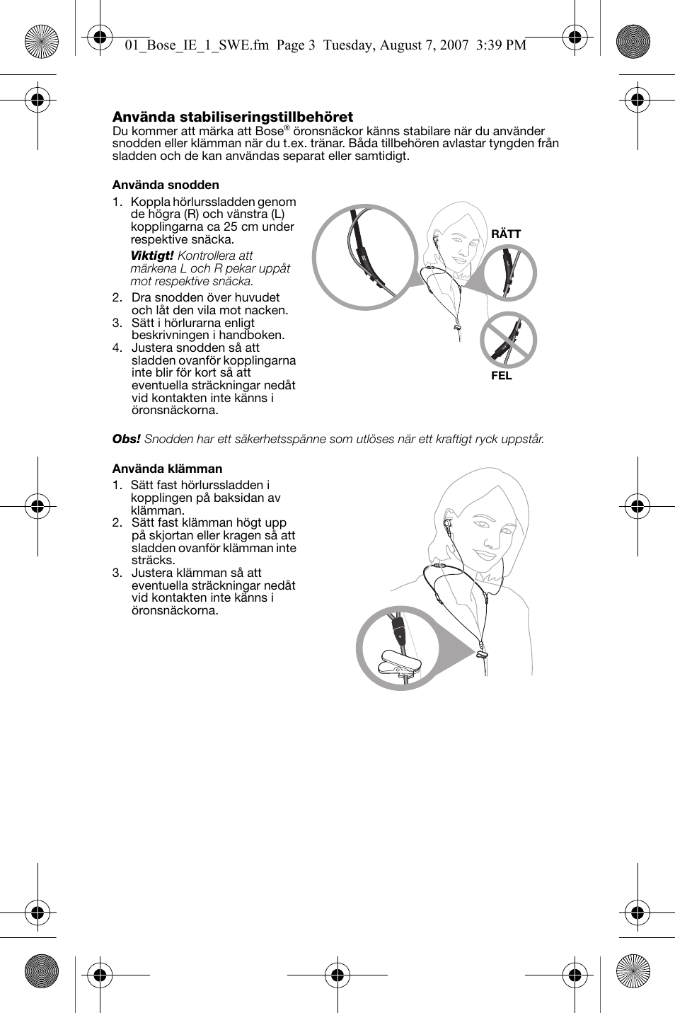 Bose In-Ear Headphones User Manual | Page 32 / 55