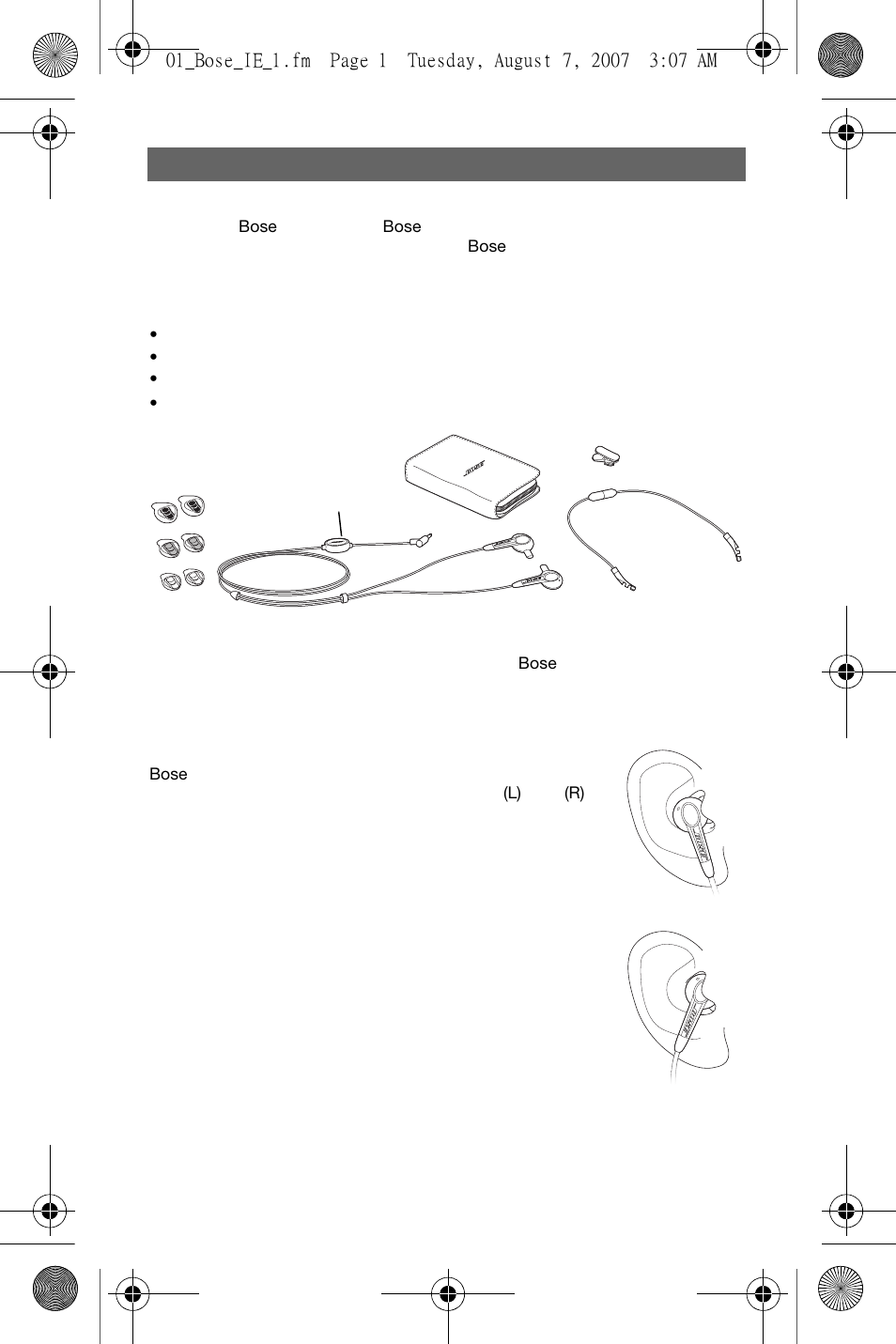 Bose In-Ear Headphones User Manual | Page 46 / 55