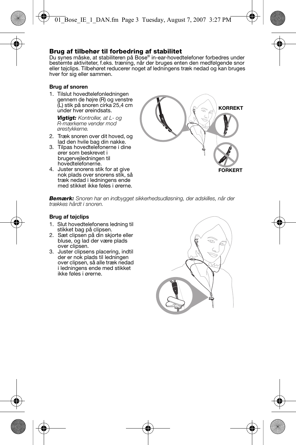 Bose In-Ear Headphones User Manual | Page 8 / 55