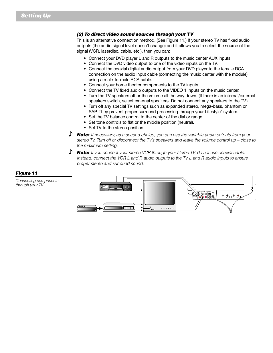Setting up | Bose Lifestyle 25 Series II User Manual | Page 16 / 42