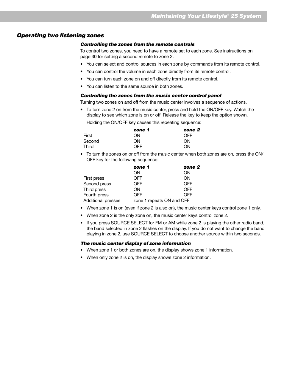 Bose Lifestyle 25 Series II User Manual | Page 33 / 42