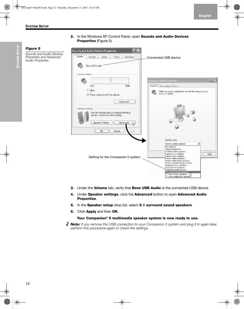 Bose Multimedia Companion 5 User Manual | Page 12 / 21