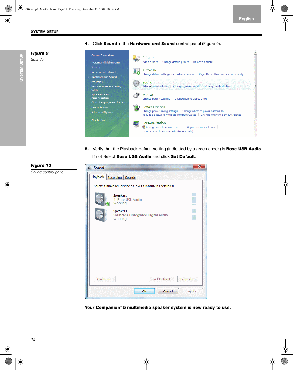 Bose Multimedia Companion 5 User Manual | Page 14 / 21