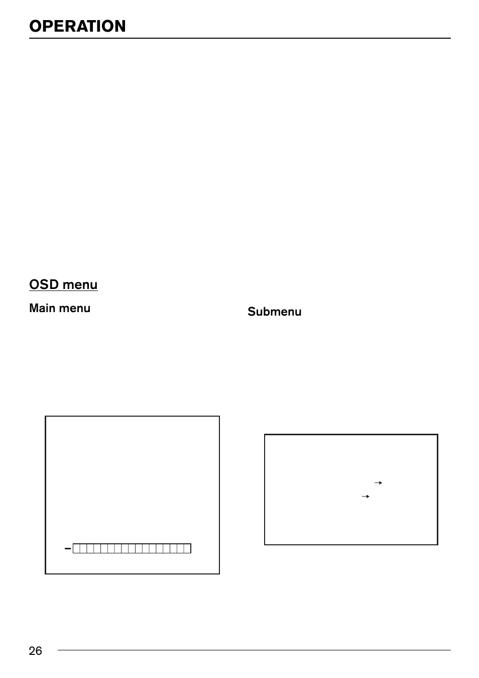 Operation, Osd menu | Blaupunkt IVMR-7001 User Manual | Page 11 / 17