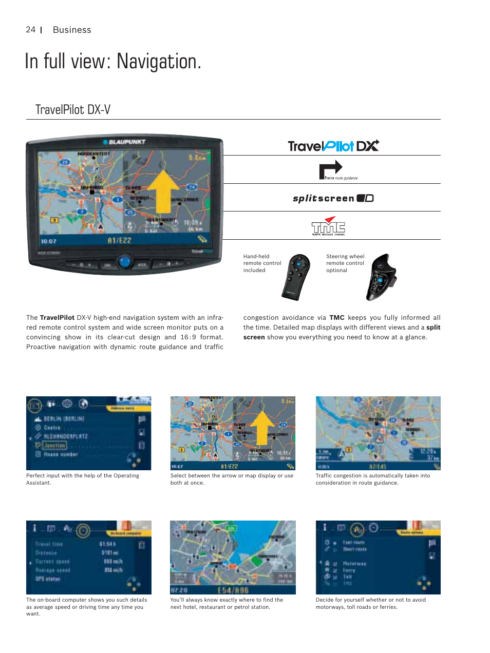 Travelpilot dx-v | Blaupunkt Car Multimedia User Manual | Page 24 / 92