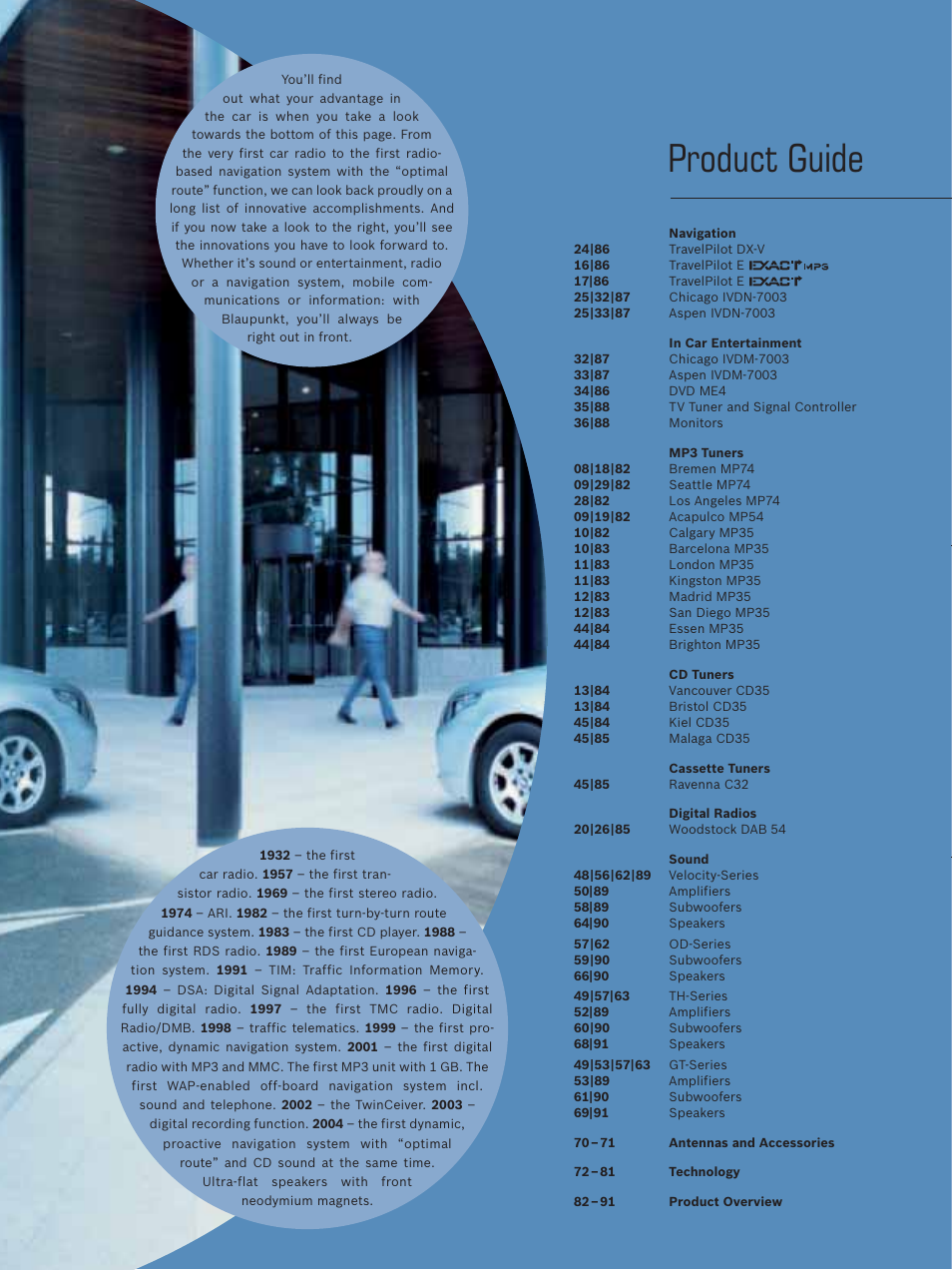 Product guide | Blaupunkt Car Multimedia User Manual | Page 4 / 92