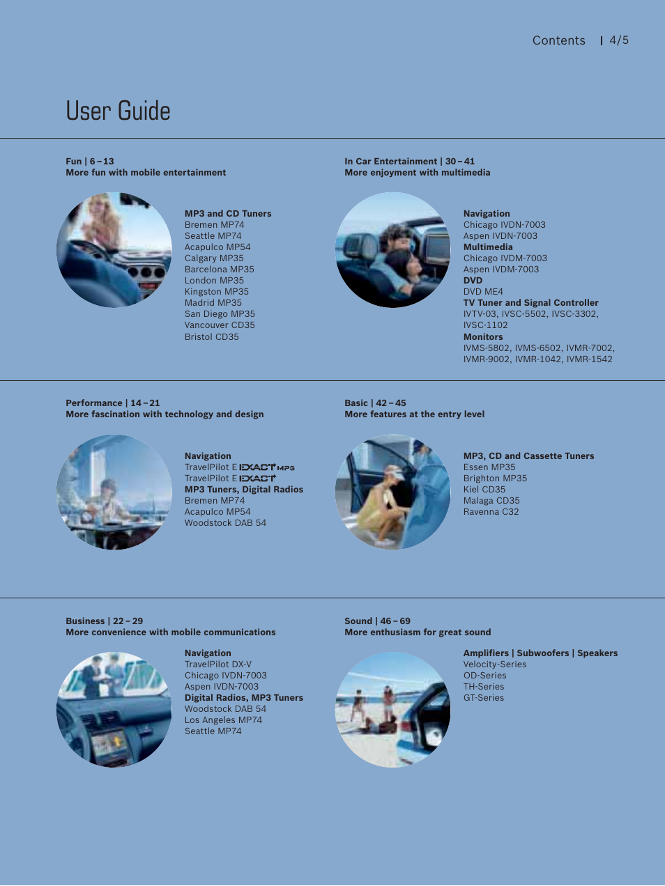 User guide | Blaupunkt Car Multimedia User Manual | Page 5 / 92