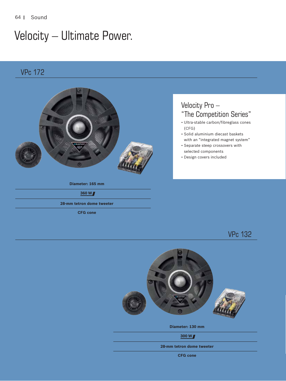 Velocity – ultimate power | Blaupunkt Car Multimedia User Manual | Page 64 / 92